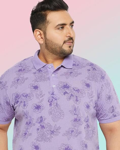 Alpha Tribe Men Graphic Regular Fit Polo T-shirt
