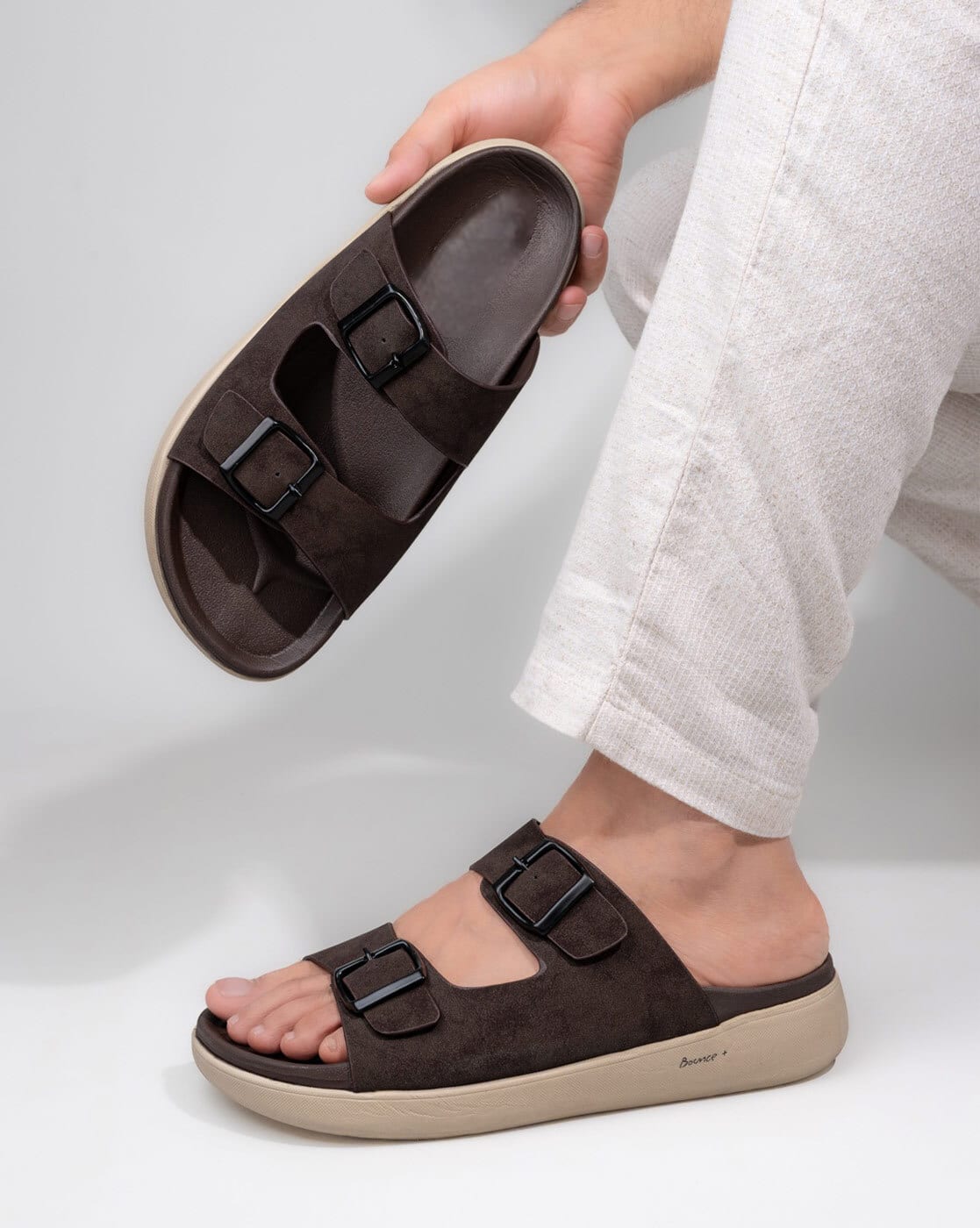 未使用品SUNSEA CAMPAGNE SANDALS Brown Black SUNSEA ファッション SUNSEA CAMPAGNE SANDALS Brown Black/3