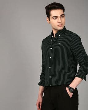Men Striped Slim Fit Shirt-image-15