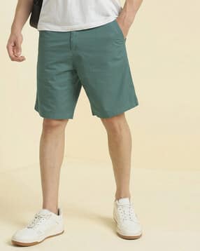 allen solly Men Slim Fit City Shorts with Insert Pockets-picture-13