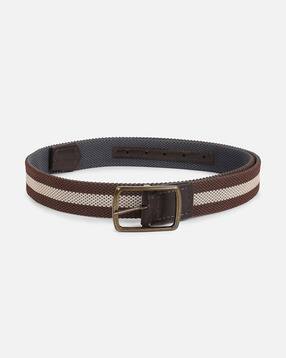 allen solly Men Striped Belt with Tang Buckle Closure-picture-15