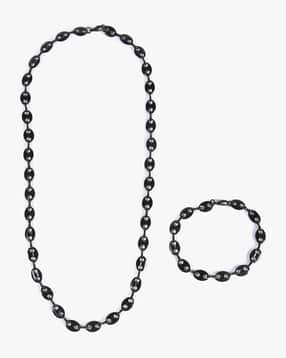 yousta Men Beaded Necklace & Bracelet Set-picture-13
