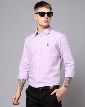 u.s. polo assn. Men'S Solid Fil A Fil Full Sleeve Shirts-picture-13