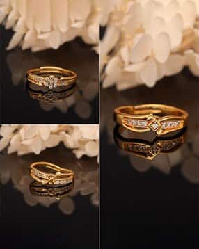 brado jewellery Pack of 3 Women Gold-Plated Adjustable Rings-picture-13