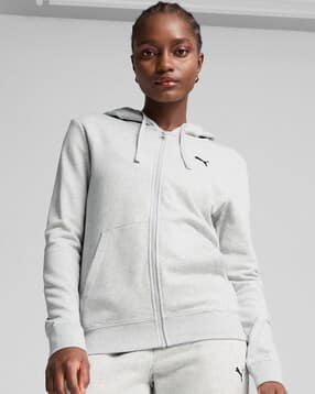 Womens ESS Zip-Front Regular Fit Hoodie