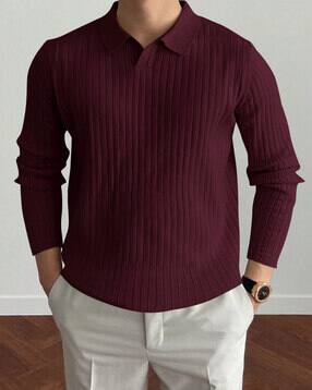 hoodler Men Striped Regular Fit Polo T-Shirt-picture-53
