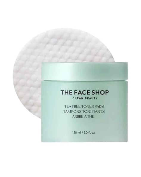 The Face Shop Salicylic Acid Tea Tree Korean Toner Pads with AHA And PHA for Acne And Oily Skin