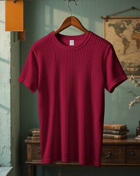 fashion and youth Men Regular Fit Round-Neck T-Shirt-picture-38