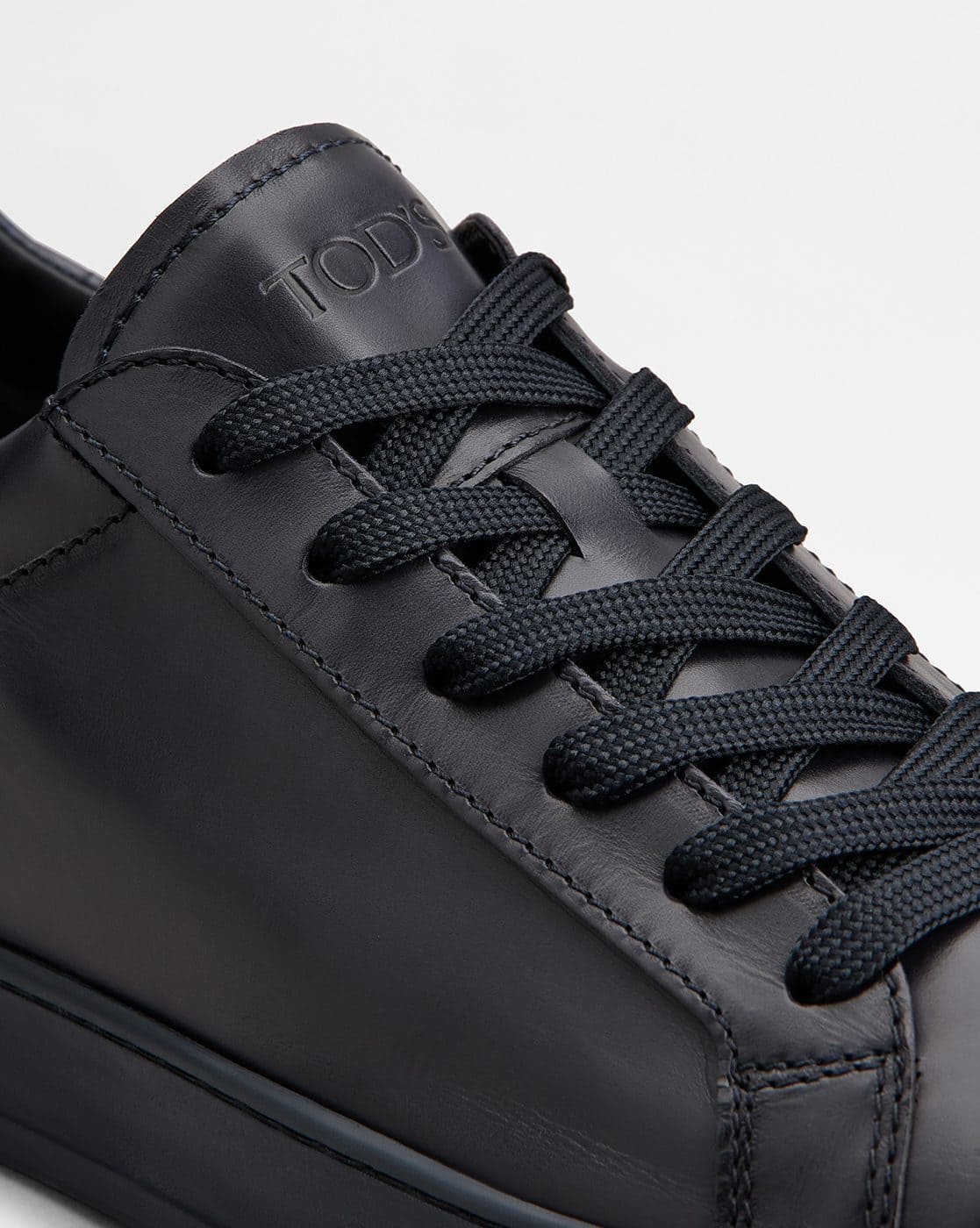 Leather Lace-Up Sneakers