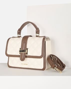 Women White Casual Handbag-image-7