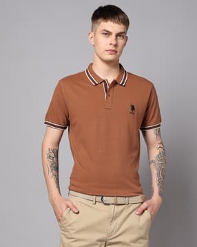 u.s. polo assn. Men Slim Fit Polo T-Shirt with Logo Embroidery-picture-46
