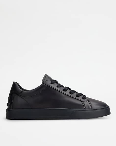 Leather Lace-Up Sneakers