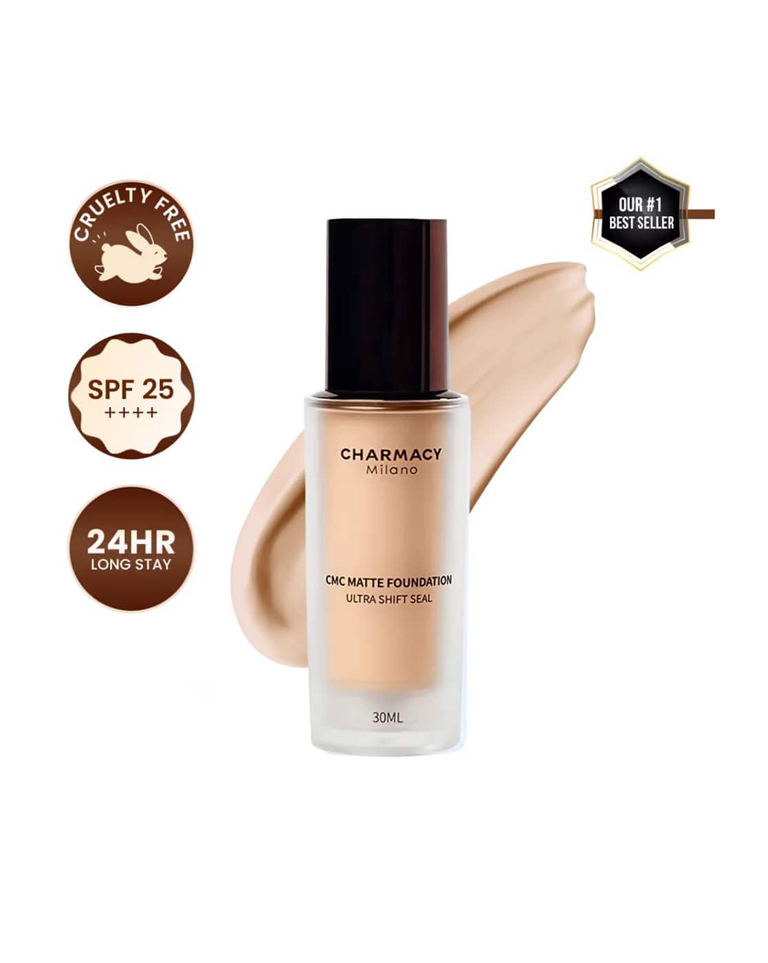 Charmacy Milano Matte Foundation - 03 (Multi)