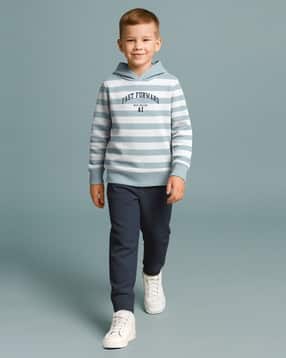 Boys Striped Hoodie & Track Pants Set-image-29