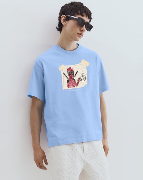 Men Graphic Print Loose Fit T-Shirt
