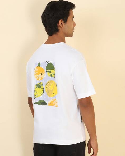 ALLEN SOLLY Men Graphic Print Oversized Fit T-Shirt