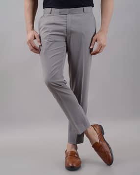 alpha tribe Men Mid Rise Slim Fit Trousers-picture-12