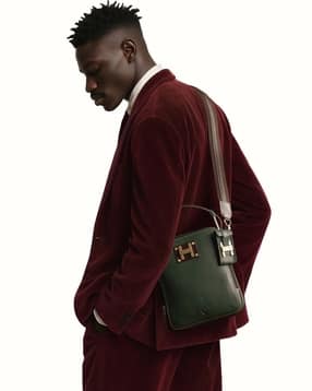 hidesign Men Textured Messenger Bag-picture-52