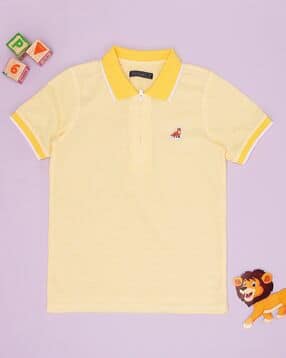 pantaloons junior Boys Patterned Regular Fit Polo T-Shirt-picture-13