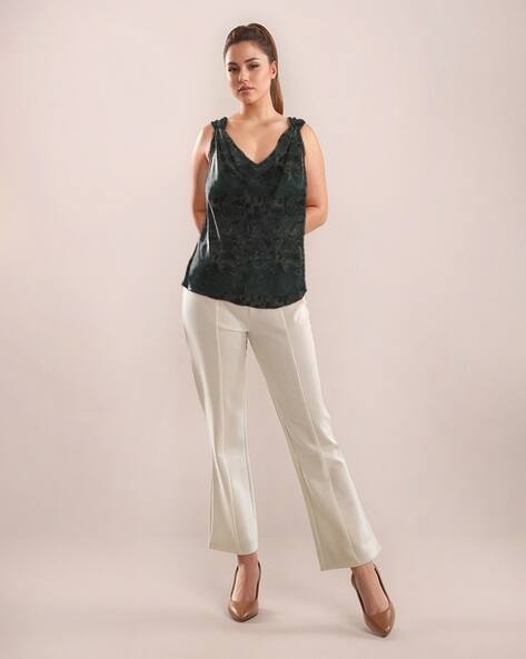 Zink London Women Cowl-Neck Regular Fit Top