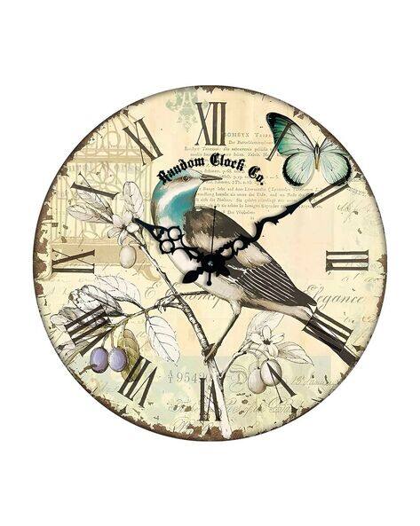 RANDOM Printed Roman Numerals Wall Clock