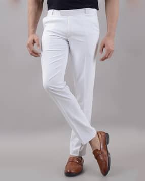 buda jeans co Men Slim Fit Flat-Front Trousers -picture-48