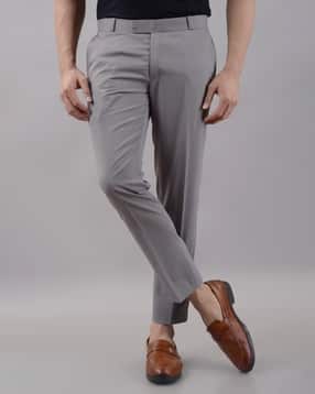 buda jeans co Men Slim Fit Flat-Front Trousers -picture-34