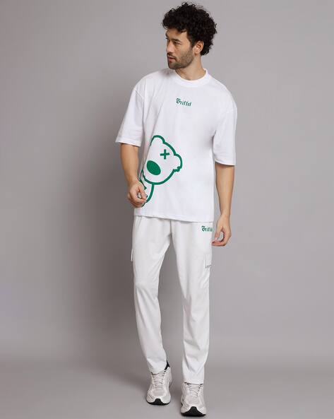 GRIFFEL Graphic Print T-Shirt with Track Pants