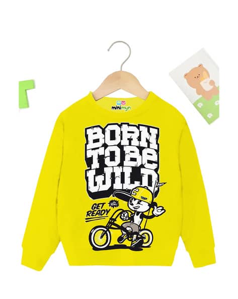 minimyn Boys Typographic Print Regular Fit Sweatshirt
