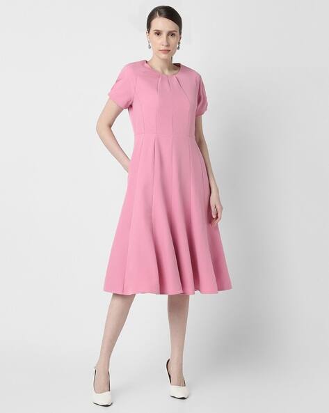 VAN HEUSEN Women Round-Neck A-Line Dress