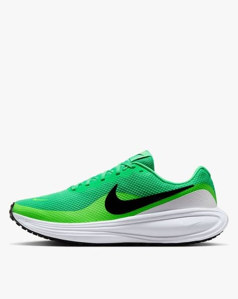 green nike running shoes
