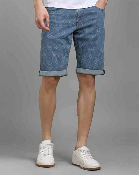 LOUIS PHILIPPE Men Printed Slim Fit Shorts