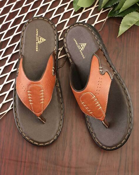 APPELON SHOES Men Regular Fit Thong-Strap Flip-Flops