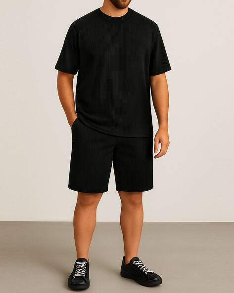 GENZY Men Polyester T-Shirt & Shorts