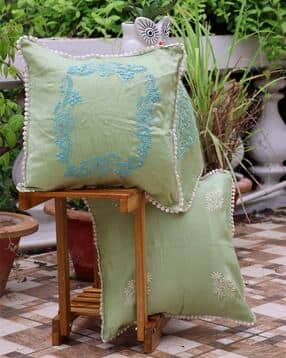 raasadrapes Set of 2 Embellished Cushion Covers - 16 x 16-picture-20