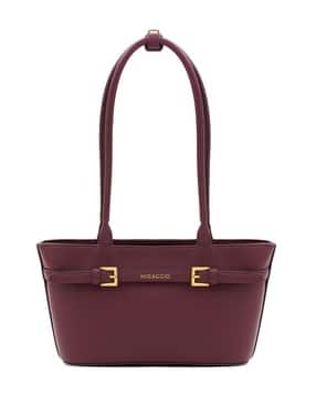 miraggio Women Shoulder Bag with Logo Applique-picture-10
