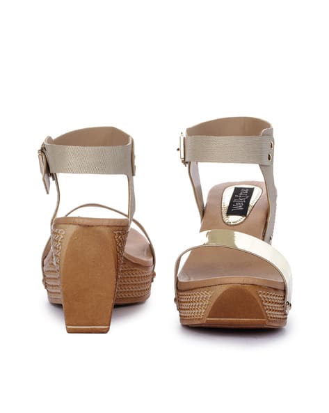 Embellished Wedges Sandals with Buckle (Image - 1)