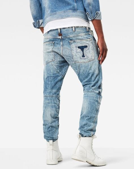 5630 Elwood 3D Ripped Tapered Jeans