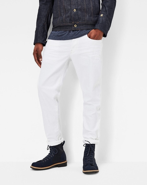 G star raw clearance white jeans