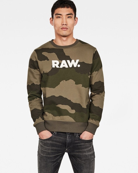 Buy Green Sweatshirt u0026 Hoodies for Men by G STAR RAW Online | Ajio.com