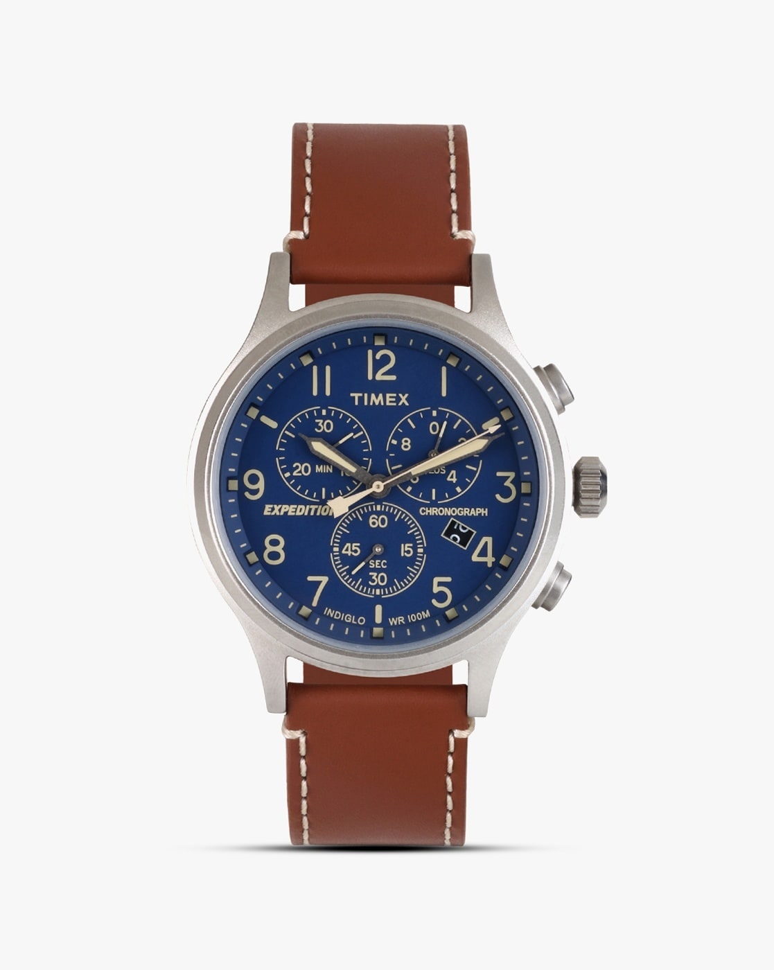 Timex expedition clearance chronograph blue