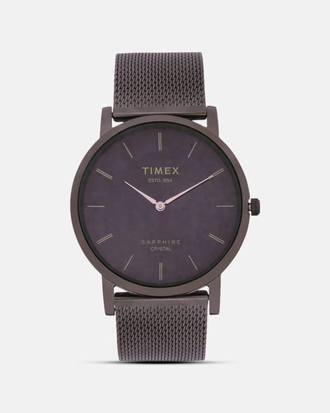 timex black chain watch