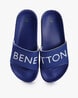 UNITED COLORS OF BENETTON Sliders with Embossed Logo