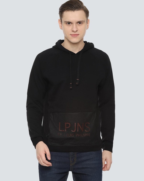 Hoodie with Mesh Panel