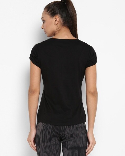 Buy Black Tshirts for Women by Ap'Pulse Online