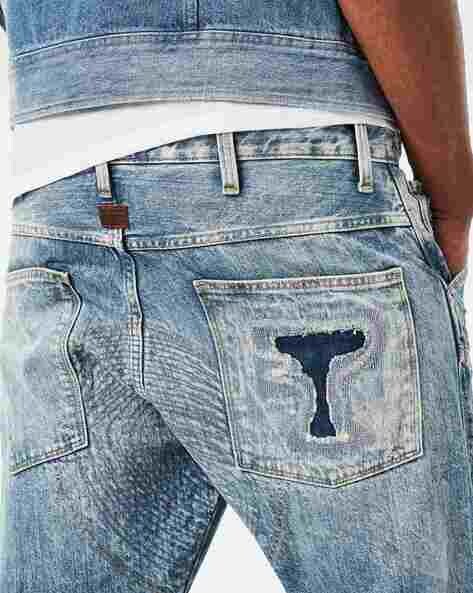 5630 Elwood 3D Ripped Tapered Jeans