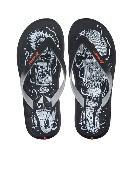 Rider Printed Thong-Strap Flip-Flops