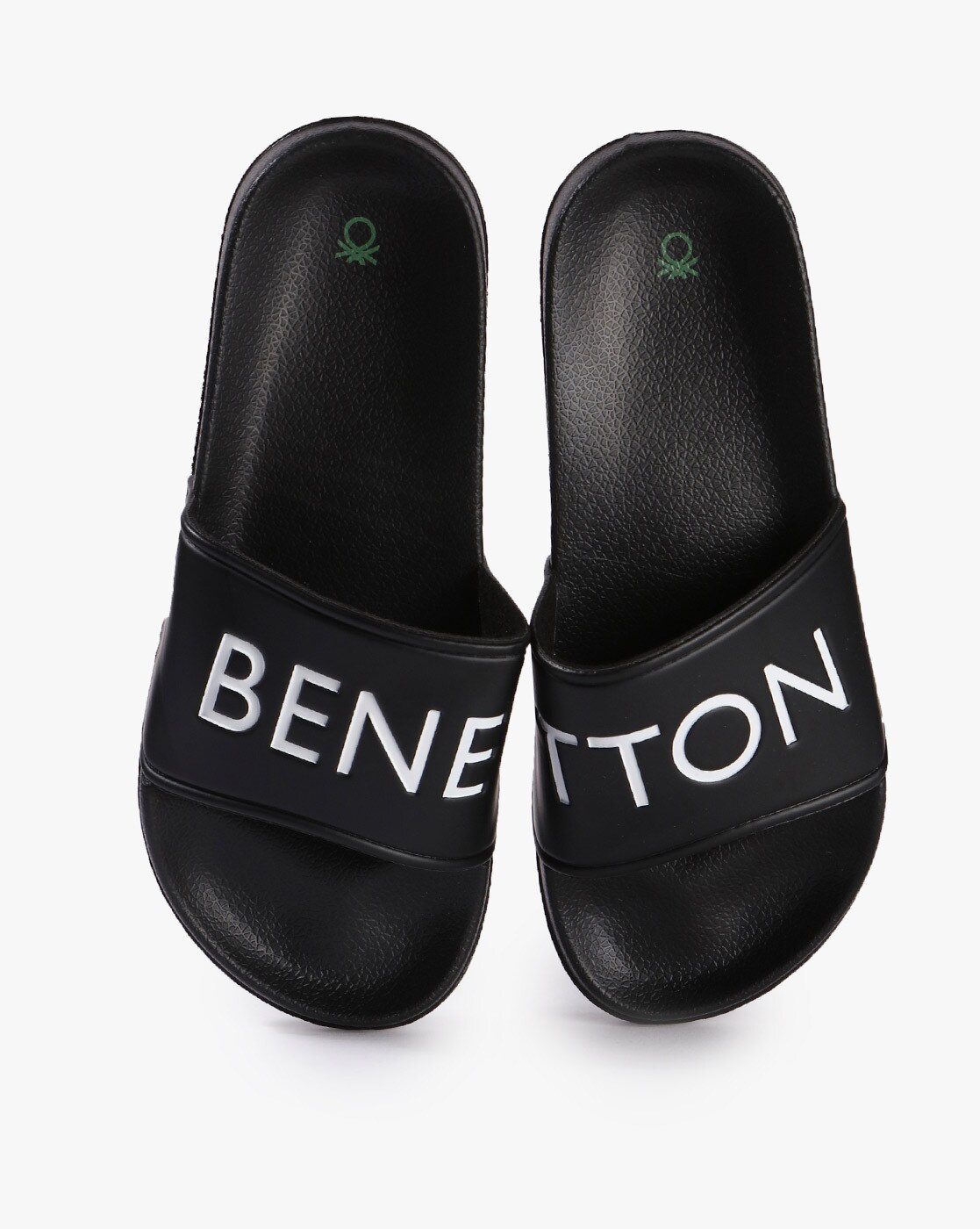 Benetton discount slippers black