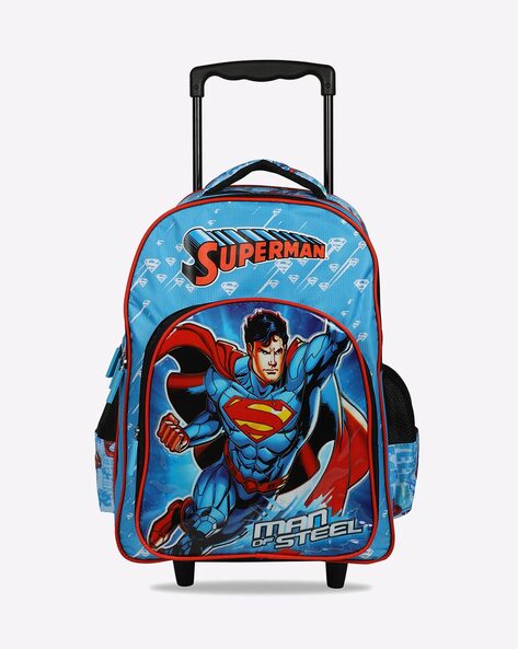 New Trolley Bags Indian Riders baby wonder girl School Kids Bag - 16  Inches- Queen BLUE School