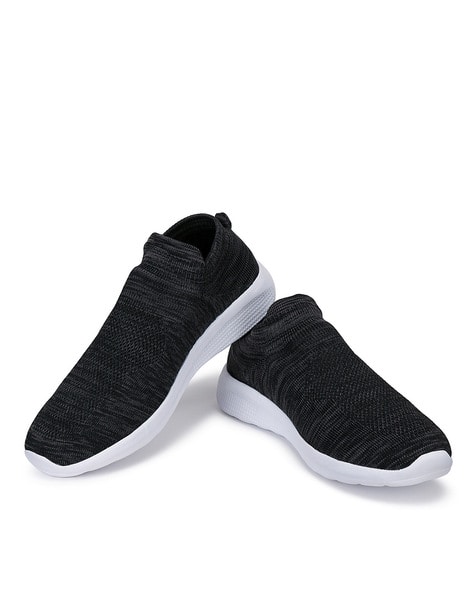 black casual slip on shoes